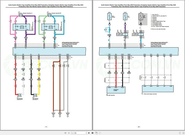 Toyota Automotive Hilux 2020 GUN126L DTTHXU Repair Manual and Electrical Diagram