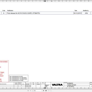 Valtra AutoControl System AC16.31 AC19.3 Electrical Diagram