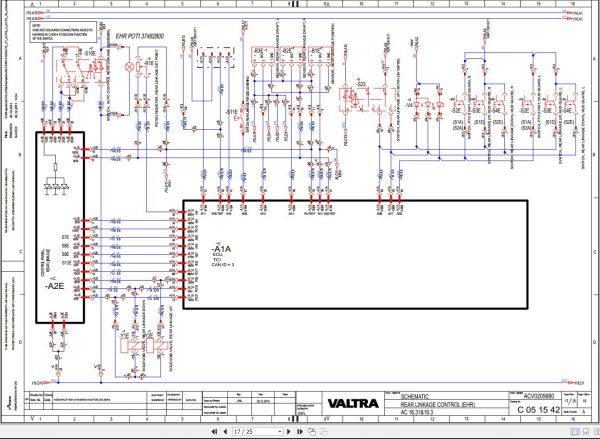 Valtra AutoControl System AC16.31 AC19.3 Electrical Diagram 1