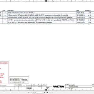 Valtra AutoControl System AC16.33 Electrical Diagram