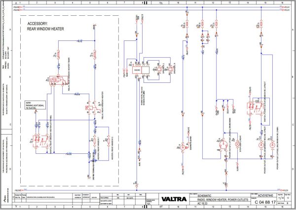 Valtra AutoControl System AC16.33 Electrical Diagram 1