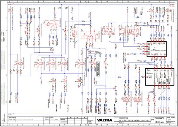 Valtra AutoControl System AC35.5 Electrical Diagram 1