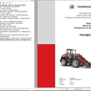 Weidemann Wheel Loader 9080L Spare Parts Catalog EN DE FR