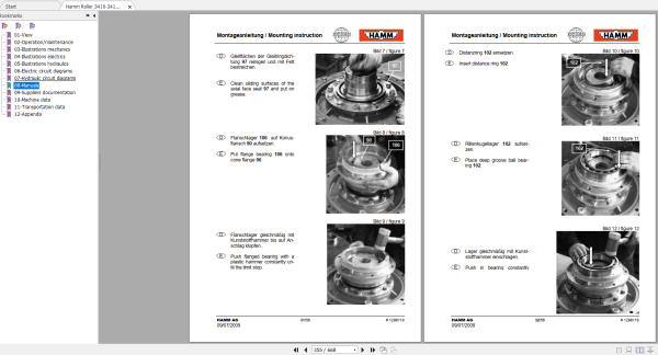 Wirtgen Hamm Service Training Operating Parts Manual Schematic 3