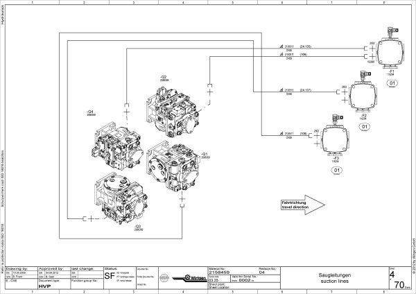Wirtgen Machine 645 MB Hydraulic Diagram Hydraulic Hose Diagram 1 scaled
