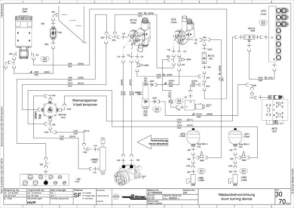 Wirtgen Machine 645 MB Hydraulic Diagram Hydraulic Hose Diagram 3 scaled