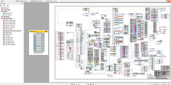 Caterpillar Excavator 308E2 320B Electrical Hydraulic System Schematic 1