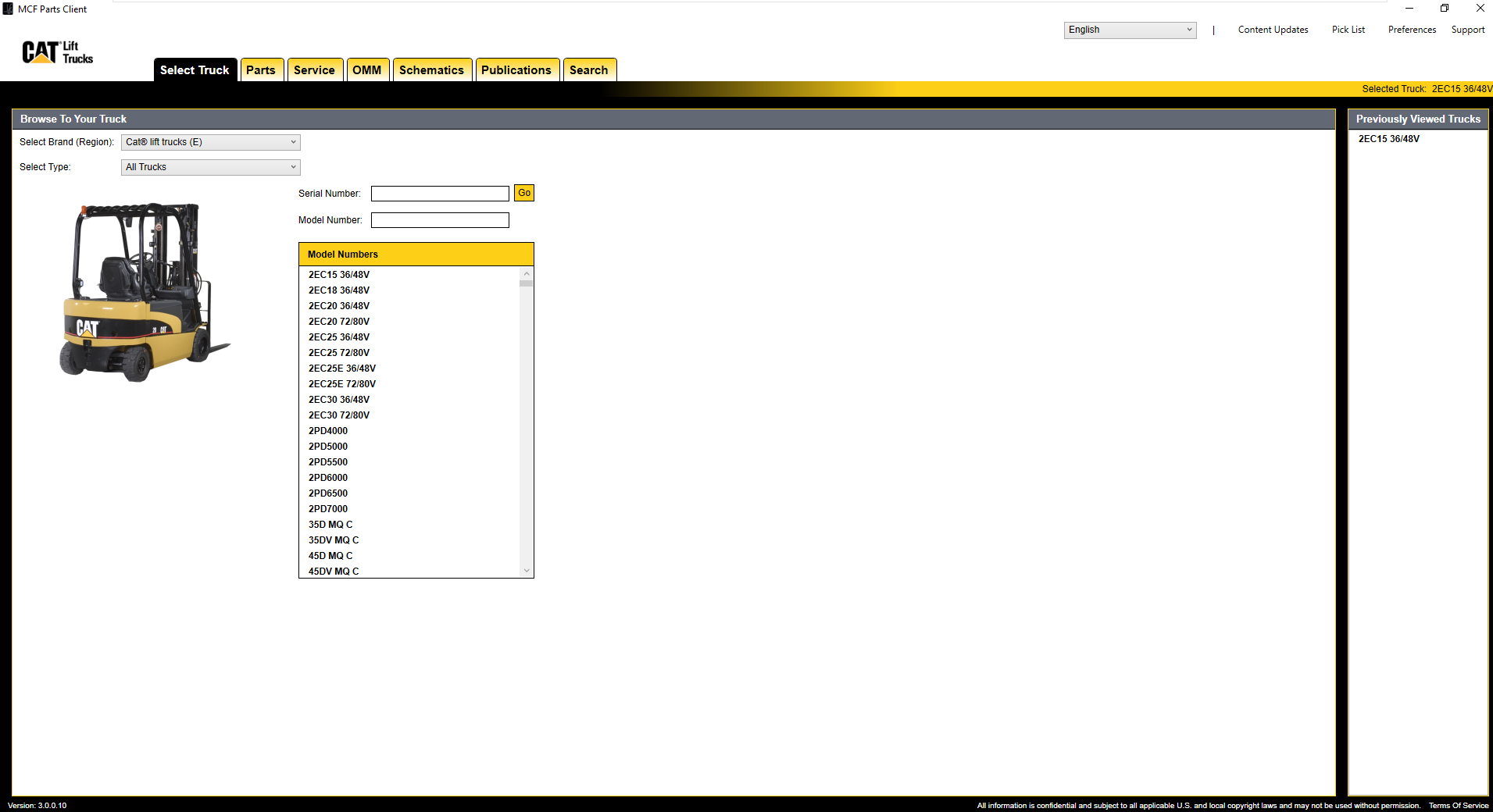 Caterpillar Forklifts Trucks MCFE EPC 10.2022 Spare Parts Catalog DVD 1 1