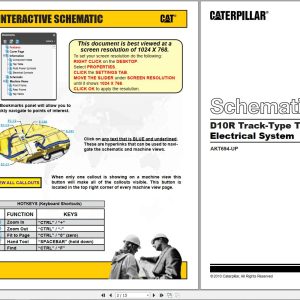 Caterpillar Track Type Tractor D10R Electrical Schematic RENR8195 01
