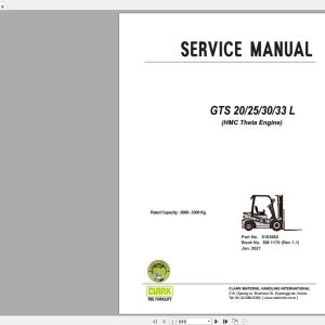 Clark Forklift GTS 20 25 30 33 L HMC Theta Engine Service Manual 01.2021 1