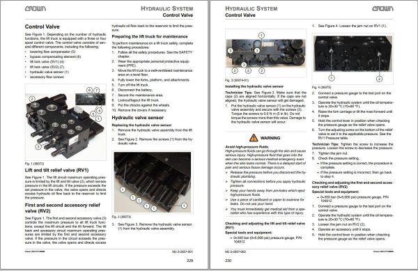 Crown Forklift FC5700 Service Manuals ES EN 1