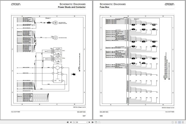Crown Forklift FC5700 Service Manuals ES EN 1 1