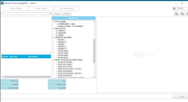 Doosan Infracore GPES 2020 Electronic Parts Catalog 3
