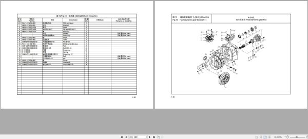 Hangcha Forklift A2 Series 4t 5.0t Parts Catalog 04.2023 EN ZH 1