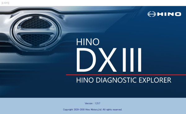 Hino Diagnostic Explorer 3 Hino DXIII Ver.1.23.7 07.2023 Diagnostic Software 0