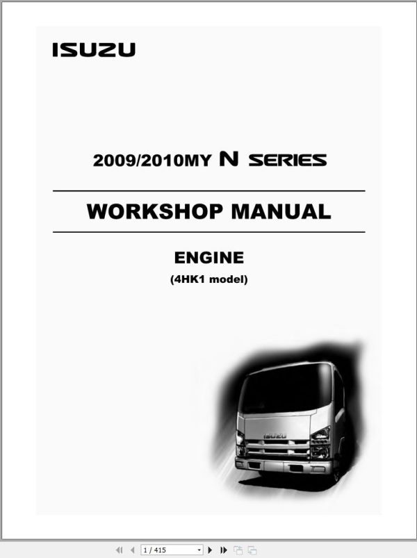 Isuzu Engine 7.14 GB PDF Collection Workshop Manual 2