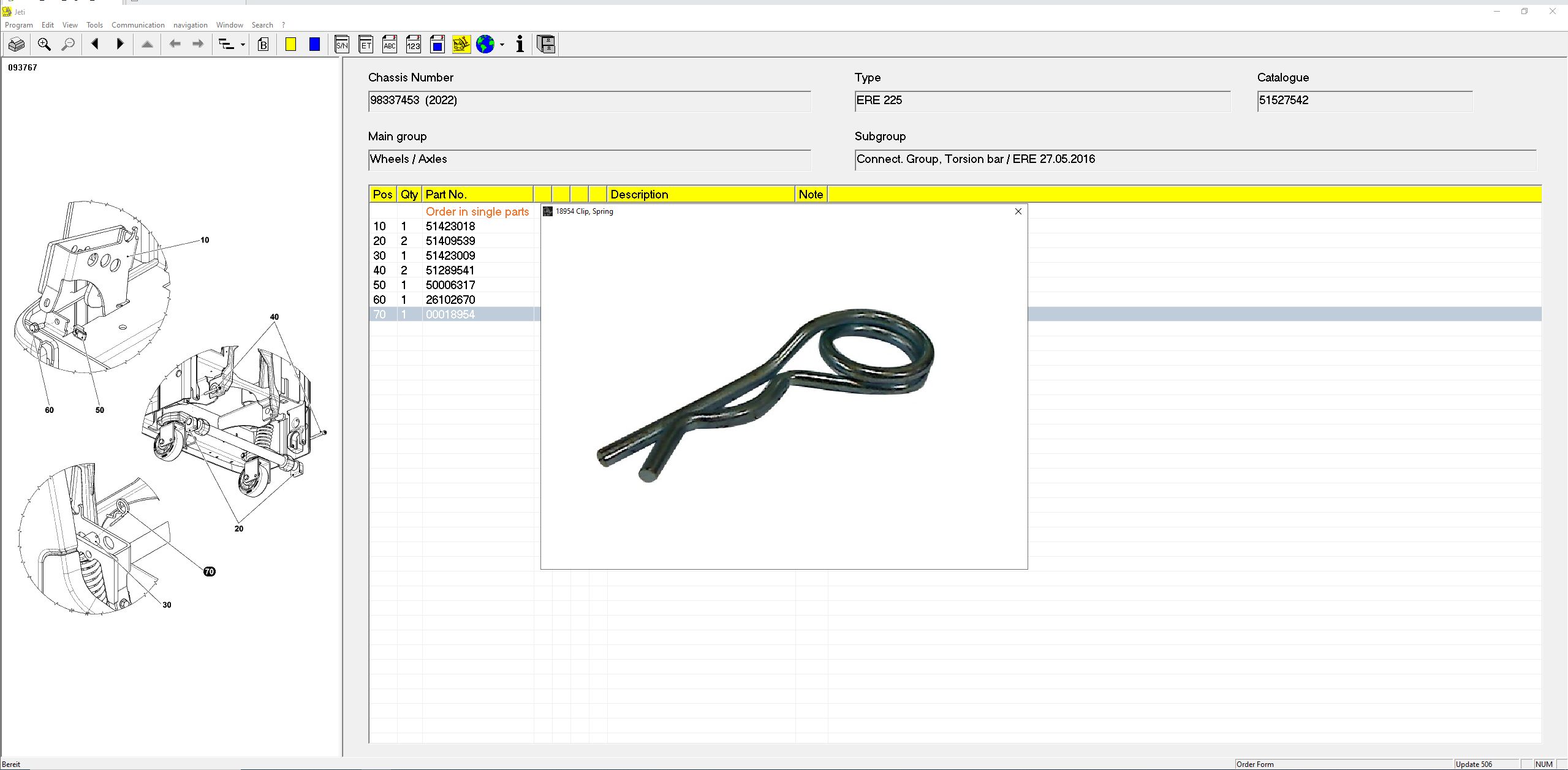 JUNGHEINRICH JETI ForkLift ET v4.37 Updated 506 10.2023 Spare Parts Catalog 9