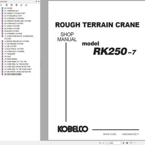 Kobelco RK250 7 Rough Terrain Crane Shop Manual S5EE00001ZE11 1