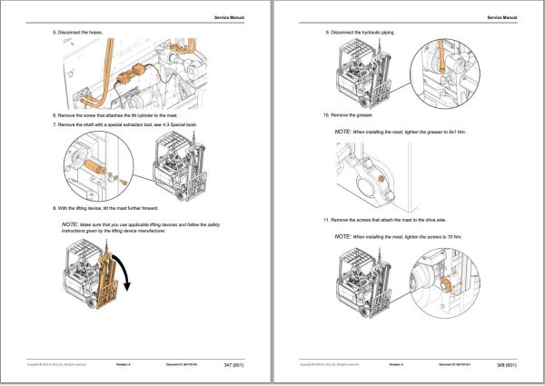 Mitsubishi Forklift FB14N2T FB16N2T FB18N2T FB20N2T Service Manual 1
