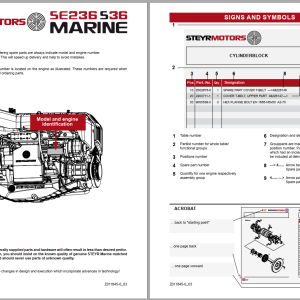 Steyr Motors Marine Diesel Engine Spare Parts Catalogue 2023 1