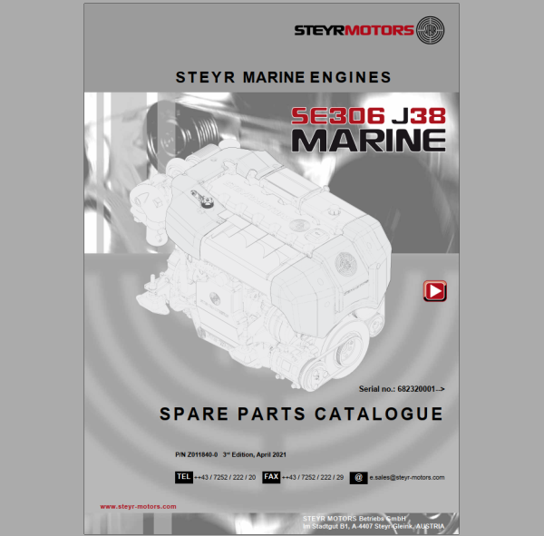 Steyr Motors Marine Diesel Engine Spare Parts Catalogue 2023 3