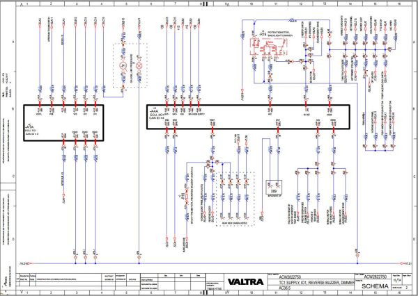Valtra AutoControl System AC36.5 Electrical Diagram 1
