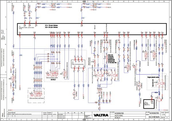 Valtra AutoControl System AC36.51 Electrical Diagram 1