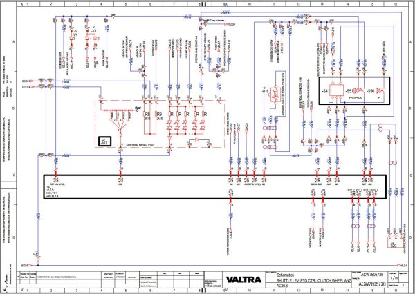 Valtra AutoControl System AC36.6 Electrical Diagram 1