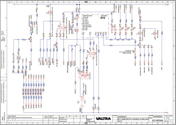 Valtra AutoControl System AC37.3 Electrical Diagram 1