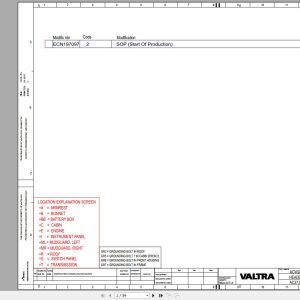 Valtra AutoControl System AC37.51 Electrical Diagram