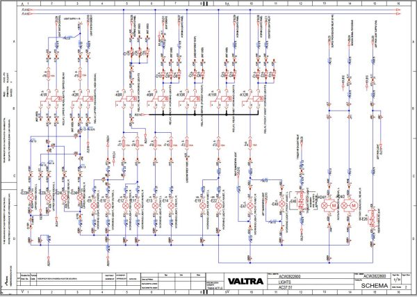 Valtra AutoControl System AC37.51 Electrical Diagram 1
