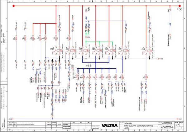 Valtra AutoControl System AC37.6 Electrical Diagram 1