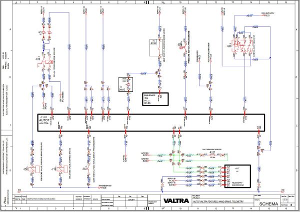 Valtra AutoControl System AC52.5 Electrical Diagram 1