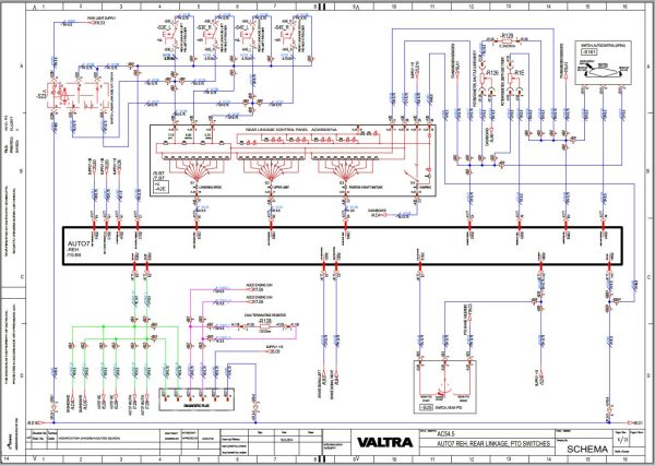 Valtra AutoControl System AC54.5 Wiring Diagram 1
