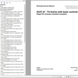Valtra AutoControl System T4 Active Electrical Diagram AC27.31