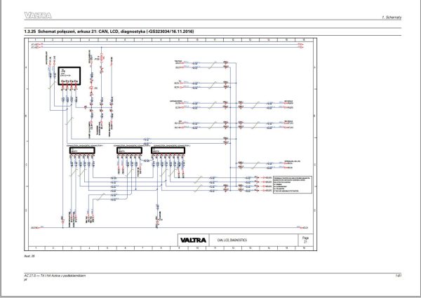 Valtra AutoControl System T4 N4 Active Electrical Diagram AC27.5 PL 1