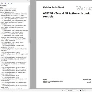 Valtra AutoControl System T4 N4 Active Electrical Diagram AC27.51