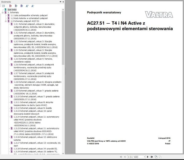 Valtra AutoControl System T4 N4 Active Electrical Diagram AC27.51 PL