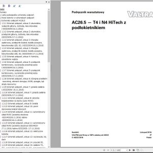 Valtra AutoControl System T4 N4 HiTech Electrical Diagram AC26.5 PL