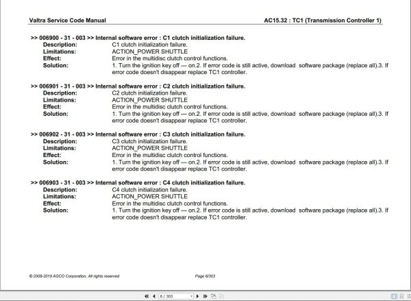 Valtra Automation Configuration AC15.32 Service Code Manual 1
