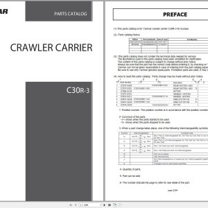 Yanmar Crawler Carrier C30R 3 Parts Catalog CP663ENMA00101 1
