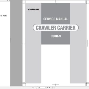 Yanmar Crawler Carrier C30R 3 Service Manual 0BKC2 EN0060 1