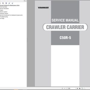 Yanmar Crawler Carrier C50R 5 Service Manual 0BKC3 EN0011
