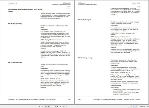 Claas Liebherr Engine LH D934A7 LH D944A7 Stage V Technical Systems 00 0303 932 1 2
