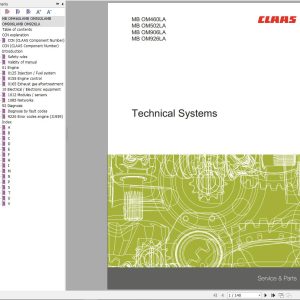 Claas Mercedes Benz Engine OM460LA OM502LA OM906LA OM926LA Technical Systems 00 0291 027 2