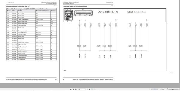 Claas Mercedes Benz Engine OM460LA OM502LA OM906LA OM926LA Technical Systems 00 0291 027 2 3