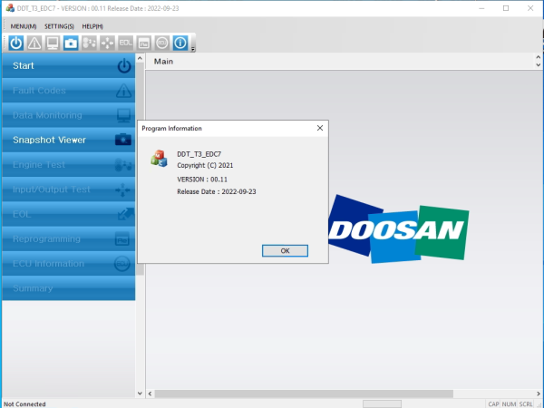 Doosan Diagnostic Tool 2022 ddt t3 edc7 and edc17 9.2022