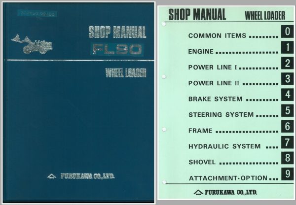 Furukawa Wheel Loader Operation Shop Manual Parts Catalog 1.48 GB PDF 3 1