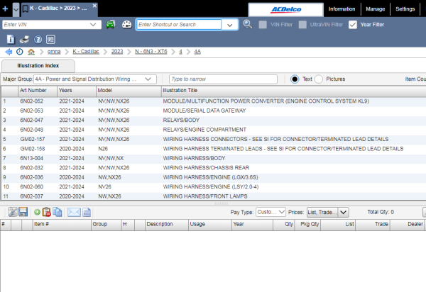General Motors GMNA EPC 10.2023 Spare Parts Catalog VMWare 6