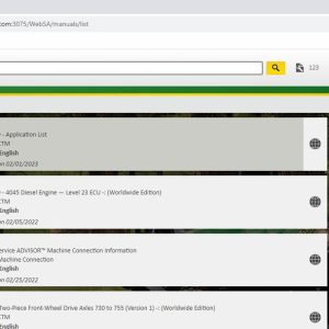 John Deere SA 5.3 AG 09.2023 Agricultural Forestry Equipment DATA 1